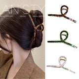 Acetate Alloy Large Hair Claw Shark Clip Girl Headwear