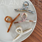 Acetate Alloy Large Hair Claw Shark Clip Girl Headwear