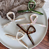 Acetate Alloy Large Hair Claw Shark Clip Girl Headwear