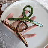 Acetate Alloy Large Hair Claw Shark Clip Girl Headwear