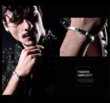 Stainless Steel Belt Buckle Bangle Bracelet Men Women