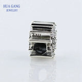Winter Snow Crystal Shape 925 Sterling Silver String Ornaments