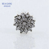 Winter Snow Crystal Shape 925 Sterling Silver String Ornaments