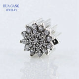 Winter Snow Crystal Shape 925 Sterling Silver String Ornaments