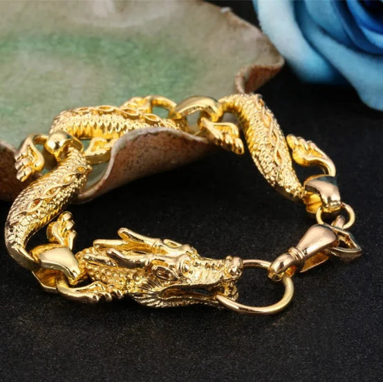 High Dragon Punk Bracelet for Men Hip Pop Bracelets&Bangles Homme