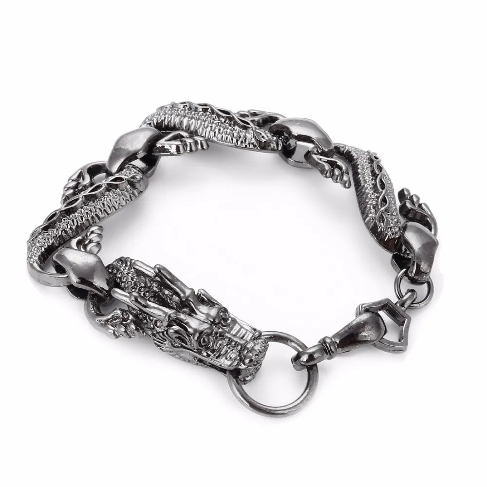 High Dragon Punk Bracelet for Men Hip Pop Bracelets&Bangles Homme