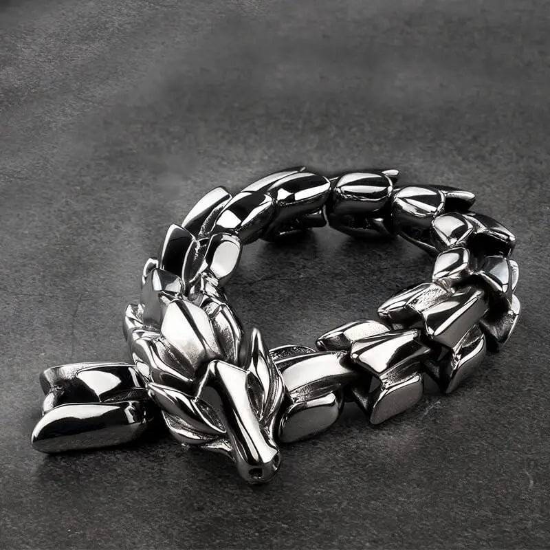 High Dragon punk bracelet stainless steel Jewelry