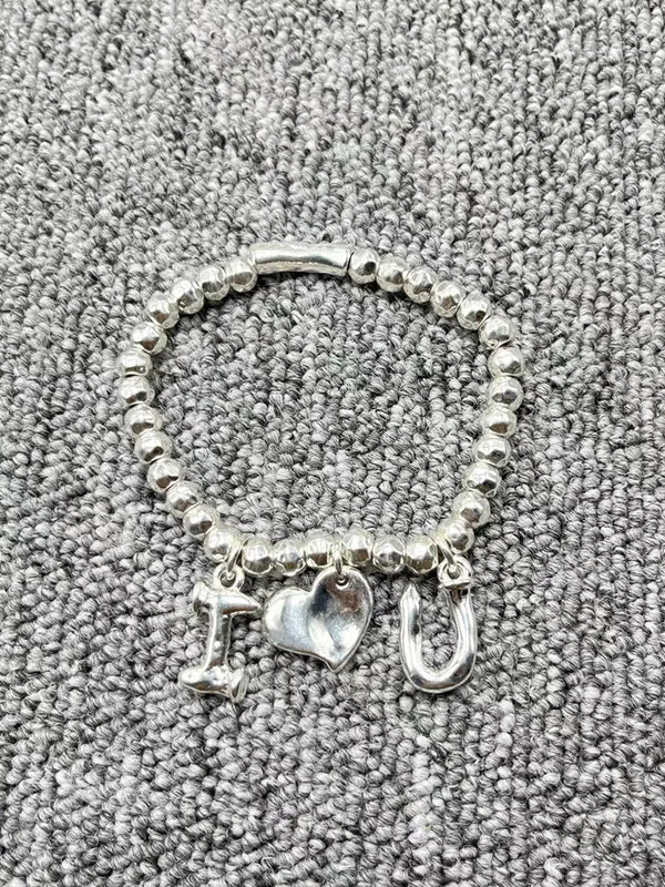 European American Creative 925 Silver Plated Bracelet Jewelry