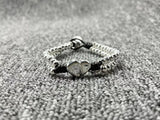 925 Silver Plated Heart Bracelet Holiday Jewelry