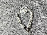European & American 925 Silver Plated Pearl Double Row Bracelet