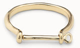 European American 925 Silver 14K Lockring Bracelet Jewelry