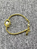 925 Silver Round Pear Bracelet with Pearl Jewelry