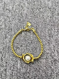 925 Silver Round Pear Bracelet with Pearl Jewelry