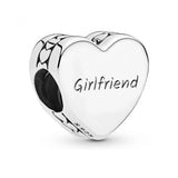 Girlfriend's Heart Charm Bracelet - Romantic Gift For Lady