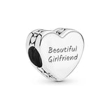 Girlfriend's Heart Charm Bracelet - Romantic Gift For Lady