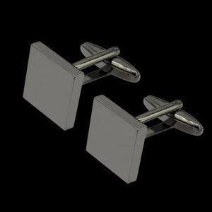 French Shirt Cufflinks Smooth Square Copper Cuff-Links Men's Accessory