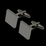 French Shirt Cufflinks Smooth Square Copper Cuff-Links Men's Accessory