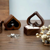High-Quality Wooden Wedding Ring Storage Box