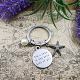 Starfish Stainless Steel Keyring Birthday Gift