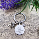 High Key chain dance in the rain with Umbrella stainless steel keyring