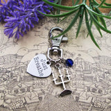 Spooky CANDELABRA Keychain - Just Breathe Stainless Steel Keyring