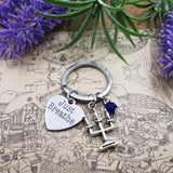 Spooky CANDELABRA Keychain - Just Breathe Stainless Steel Keyring
