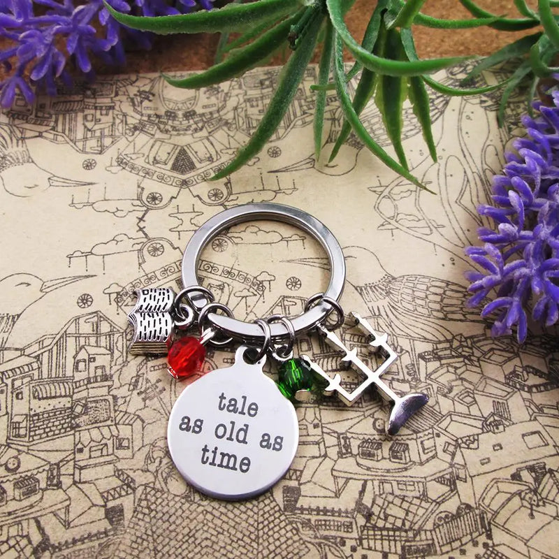 Spooky CANDELABRA Stainless Steel Keyring