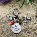 Spooky CANDELABRA Stainless Steel Keyring
