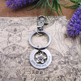 Ohana Flower Steel Keychain Birthday Gift