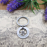 Ohana Flower Steel Keychain Birthday Gift