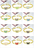 Crystal Butterfly Bracelet for Women - Rose Bracelet Gift
