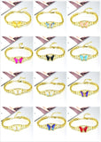 Crystal Butterfly Bracelet for Women - Rose Bracelet Gift