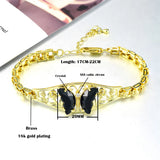 Crystal Butterfly Bracelet for Women - Rose Bracelet Gift