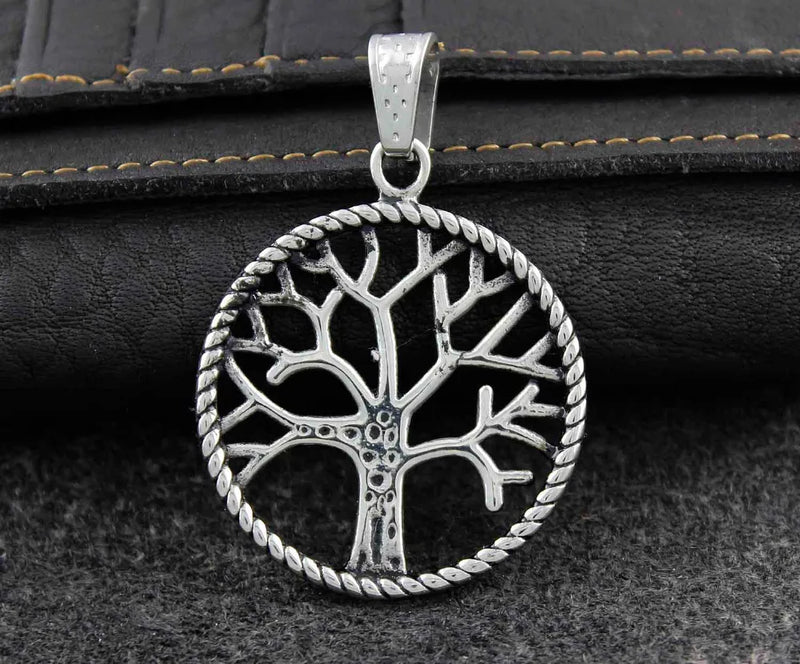 Men's Stainless Steel Tree Of Life Pendant