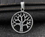 Men's Stainless Steel Tree Of Life Pendant