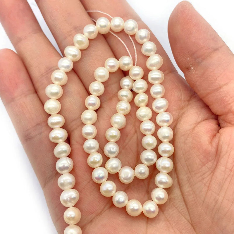 Potato-Shaped Freshwater Pearls Beads for Jewelry Making