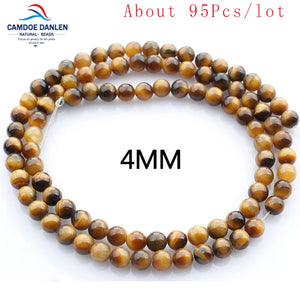 Natural Stone Tiger Eye Round Beads 4/6/8/10/12/14MM DIY Bracelet Necklace