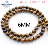 Natural Stone Tiger Eye Round Beads 4/6/8/10/12/14MM DIY Bracelet Necklace