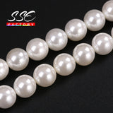 Shell Pearl Round Beads 2-16MM for Jewelry Making