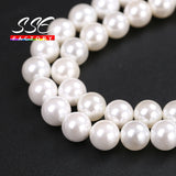 Shell Pearl Round Beads 2-16MM for Jewelry Making
