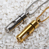 Stainless Steel Glass Pendant Necklaces Essential Oil Bottles Necklace