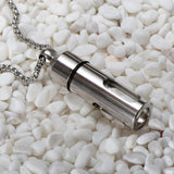 Stainless Steel Glass Pendant Necklaces Essential Oil Bottles Necklace