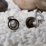 Stainless Steel Glass Pendant Necklaces Essential Oil Bottles Necklace