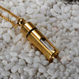 Stainless Steel Glass Pendant Necklaces Essential Oil Bottles Necklace