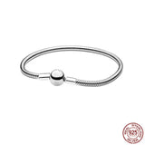S925 Sterling Silver Snake Bone Bracelet for Women DIY Jewelry