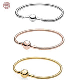 S925 Sterling Silver Snake Bone Bracelet for Women DIY Jewelry