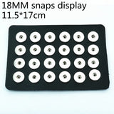 Colorful Leather Snap Display with 24pcs Buttons for 12mm & 18mm Snap Buttons