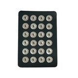 Colorful Leather Snap Display with 24pcs Buttons for 12mm & 18mm Snap Buttons