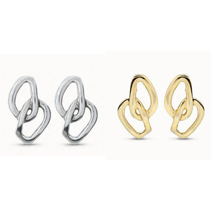 Spanish 925 Silver Stud Earrings Irregular Pendant Beads Jewelry