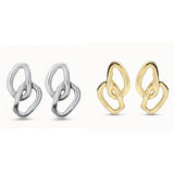 Spanish 925 Silver Stud Earrings Irregular Pendant Beads Jewelry